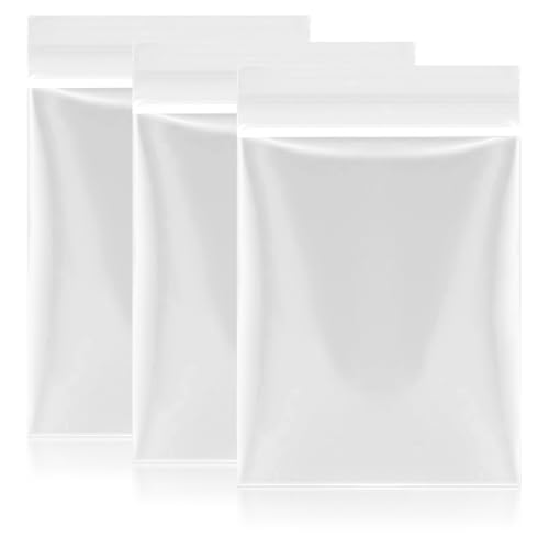 200Stück Zip Beutel Druckverschluss, Druckverschlussbeutel Klein Plastikbeutel Transparent Wiederverschließbare Plastiktüten Baggys Zip Tütchen Säcke Für Die Lagerung Von Verpackungen (6 x 4 cm) von Teaaha