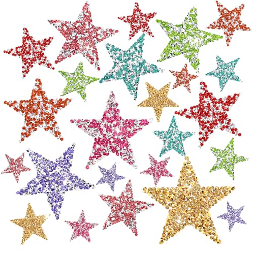 24 Stück Sterne Aufbügeln, Bügelbilder Sterne, Strass Aufnäher Zum Aufbügeln, Glänzende Stern Aufbügelflicken, Strass Sterne Zum Aufbügeln, Sticker Stern Aufnäher Bügelbilder für Kleidung T-Shirt DIY 24 Stück Sterne Aufbügeln, Bügelbilder Sterne, Strass Aufnäher Zum Aufbügeln, Glänzende Stern Aufbügelflicken, Strass Sterne Zum Aufbügeln, Sticker Stern Aufnäher Bügelbilder für Kleidung T-Shirt DIY von Teaaha