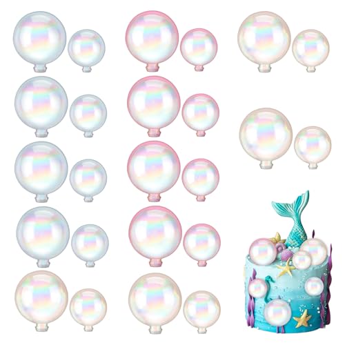 24 Stück Torten Deko Kugeln, Kugel Kuchen Deko Ballon Kuchenaufsatz, Torten Deko Kugeln, Mini Luftballons Für Torte für Geburtstag Hochzeit DIY Dekorationen Torten Deko Babyparty 24 Stück Torten Deko Kugeln, Kugel Kuchen Deko Ballon Kuchenaufsatz, Torten Deko Kugeln, Mini Luftballons Für Torte für Geburtstag Hochzeit DIY Dekorationen Torten Deko Babyparty von Teaaha
