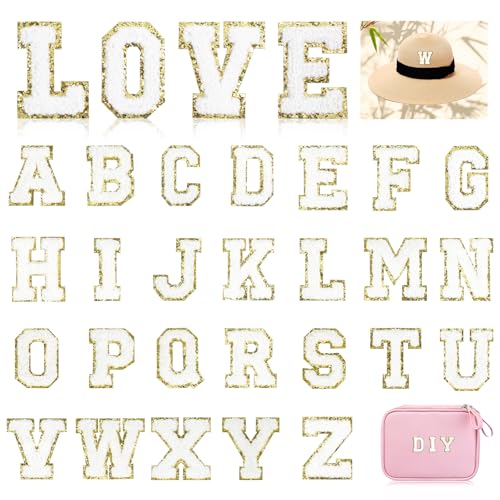 26 Stück Selbstklebende AufnäherBuchstaben, Buchstaben Zum Aufbügeln, Weiße Buchstaben Zum Aufbügeln Auf Stoff, A–Z AufnäherBuchstaben Für Diy-Kleidung, Stoff, Schuhe, Kleidung, Taschen, Jeans 26 Stück Selbstklebende AufnäherBuchstaben, Buchstaben Zum Aufbügeln, Weiße Buchstaben Zum Aufbügeln Auf Stoff, A–Z AufnäherBuchstaben Für Diy-Kleidung, Stoff, Schuhe, Kleidung, Taschen, Jeans von Teaaha