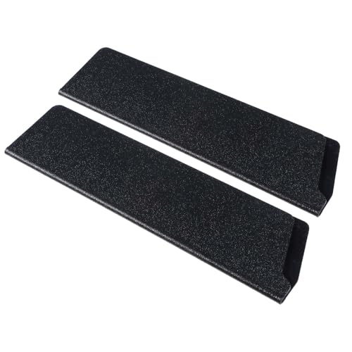 2 Stück messerschutzhülle, ABS Universal Messerschutz Set, Schutzhülle Für Messer, Messer-Schutzhülle aus Kunststoff, Hochwertige Messer messerschutzhülle für Kochmesser, KlingenschutzMesser(Schwarz) von Teaaha