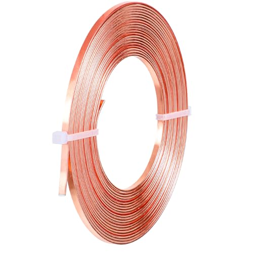 Anlaufbeständiger Schmuckdraht, 5m Lang 3 Mm Breiter Aluminiumdraht Für Diy-Schmuckhandwerksherstellung, Biegsamer Aluminiumdraht Zum Basteln Schmuckherstellung, Flacher Einfassungsdraht von Teaaha