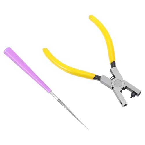 Leder-Lochstanzer, 2 mm, Uhrenarmband-Stanzzange, Handgriff für Gürtel und Schuhband, Handarbeitsgürtel, Leder-Lochmacher für DIY Handwerk und Stoff, 2 Stück Leder-Lochstanzer, 2 mm, Uhrenarmband-Stanzzange, Handgriff für Gürtel und Schuhband, Handarbeitsgürtel, Leder-Lochmacher für DIY Handwerk und Stoff, 2 Stück von Teaaha