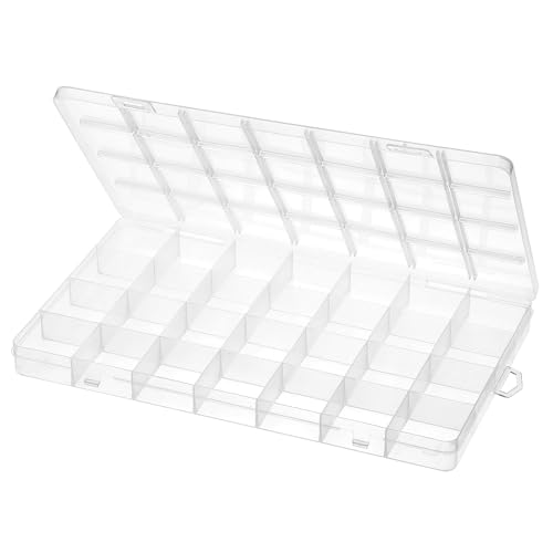 Teaaha 28 Fächern Plastik Sortierbox Für Kleinteile, Aufbewahrungsbox Perlen Sortierbox, Fächern Klar Sortierboxen Für Ohrringen, Saatgut, Perlen, Kunsthandwerk, Schmuck, Angelzubehör Teaaha 28 Fächern Plastik Sortierbox Für Kleinteile, Aufbewahrungsbox Perlen Sortierbox, Fächern Klar Sortierboxen Für Ohrringen, Saatgut, Perlen, Kunsthandwerk, Schmuck, Angelzubehör von Teaaha