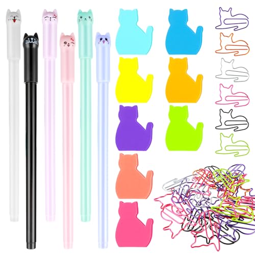 Teaaha 44 Stk Katzen Stifte Set 6 Farbe Haftnotizen 30 Büroklammern Motiv Und 6 Stift Katze Katze Themenbezogene Schulsachen Für Geburtstagsparty Klassenzimmer Schule Belohnungsgeschenk Teaaha 44 Stk Katzen Stifte Set 6 Farbe Haftnotizen 30 Büroklammern Motiv Und 6 Stift Katze Katze Themenbezogene Schulsachen Für Geburtstagsparty Klassenzimmer Schule Belohnungsgeschenk von Teaaha