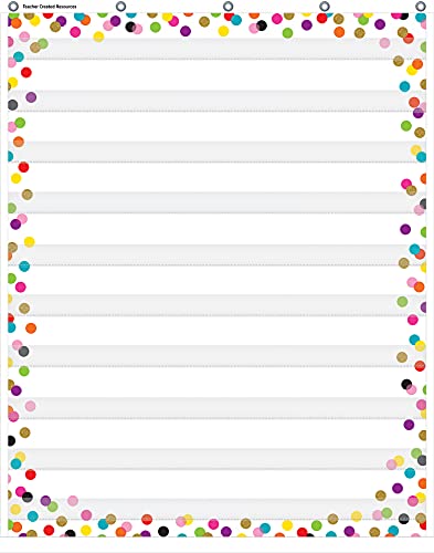 Confetti 10 Pocket Chart, 34" x 44" von Teacher Created Resources