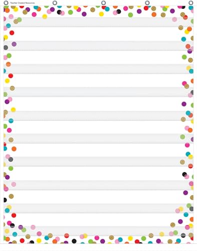 Confetti 10 Pocket Chart, 34" x 44" von Teacher Created Resources