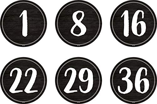 Moderne Bauernhaus-Zahlen 1-36 Repositionierbare Etiketten – 10,2 cm von Teacher Created Resources