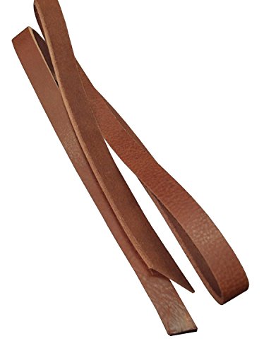 Team Beust 120-150 cm x 2 cm Latigo Lederriemen 3,6-4,2 mm Riemen Gürtelriemen cognac braun - 120 cm von Team Beust