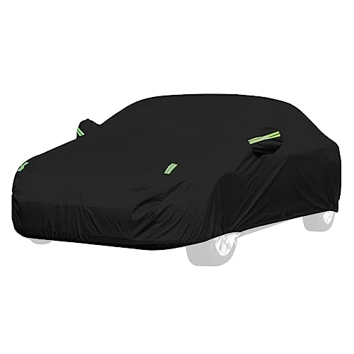 Tebinzi Autoabdeckung wasserdicht für jedes Wetter | Kleine Autohaube - Autoabdeckung blockiert UV-Strahlen, weicher Polsterstoff für SUV-Fahrzeuge, Autoschutzabdeckung, Camping-Autoabdeckung, gut Tebinzi Autoabdeckung wasserdicht für jedes Wetter | Kleine Autohaube - Autoabdeckung blockiert UV-Strahlen, weicher Polsterstoff für SUV-Fahrzeuge, Autoschutzabdeckung, Camping-Autoabdeckung, gut von Tebinzi