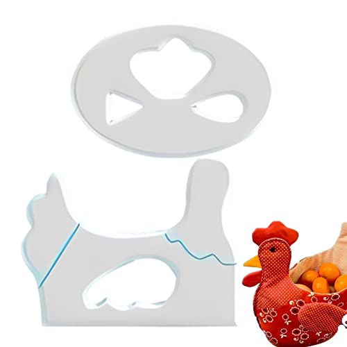 Tebinzi Eierkorb-Vorlagen - Niedliche Ostern-Huhn-Korb-Schablone,Acrylschablonen Schneidelineal Eierkorb-Schablonenlineal für Ostereier, Kekse, Süßigkeiten & Snacks Tebinzi Eierkorb-Vorlagen - Niedliche Ostern-Huhn-Korb-Schablone,Acrylschablonen Schneidelineal Eierkorb-Schablonenlineal für Ostereier, Kekse, Süßigkeiten & Snacks von Tebinzi