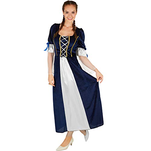 dressforfun Frauenkostüm Königstochter | Besteht aus wundervollem Satin und Pannesamt | Traumhaftes Königstochter-Kleid (XL) von tectake