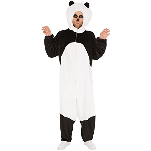 dressforfun Kostüm Panda für Sie und Ihn | Aus weichem Plüschstoff | Coole Kapuze, die den Pandakopf darstellt | Ideal für Straßenumzüge geeignet (XL | Nr. 300886) von tectake
