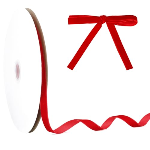 10mm×23m Samtband Rot,Samtband,Geschenkband,Schleifenband Weihnachten,Schleifenband,Satinband,Dekoration,Geschenkbänder,Dekorative Schleifen & Bänder,Ribbon,Kräuselband Geschenkband,Geschenk Band 10mm×23m Samtband Rot,Samtband,Geschenkband,Schleifenband Weihnachten,Schleifenband,Satinband,Dekoration,Geschenkbänder,Dekorative Schleifen & Bänder,Ribbon,Kräuselband Geschenkband,Geschenk Band von Tecfinty