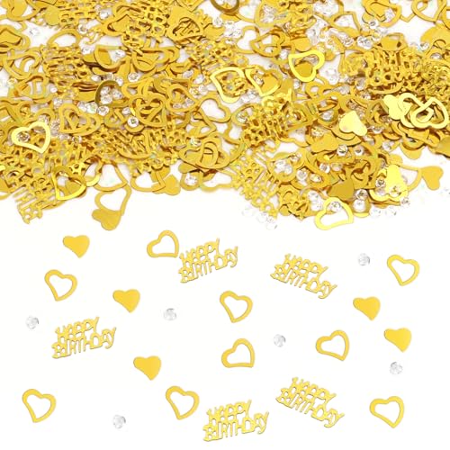 50 g goldenes Happy Birthday Konfetti Tischkonfetti 50 g goldenes Happy Birthday Konfetti Tischkonfetti von Tecfinty