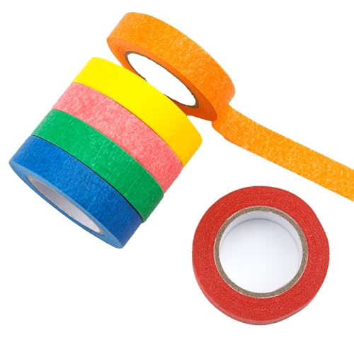 Tecfinty Buntes Klebeband, 6 Rollen, 15mm, Masking Tape, Kreppklebeband, Maler Kreppband, Farbig, Coroplast, 6pcs, 15mm x 15mm x 15mm, Bunt, Kunst und Gewerbe, Adhesive Tapes Tecfinty Buntes Klebeband, 6 Rollen, 15mm, Masking Tape, Kreppklebeband, Maler Kreppband, Farbig, Coroplast, 6pcs, 15mm x 15mm x 15mm, Bunt, Kunst und Gewerbe, Adhesive Tapes von Tecfinty