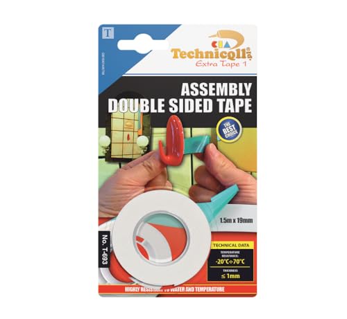 Technicqll Extra Tape 1 Zwei-seitige t-693 Auto Klebeband 1,5 m 19 mm von Technicqll