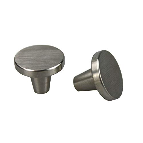 Technik Team Möbelknopf Schrankknopf Knopf - Metall - massiv Edelstahl - Diverse Größen (25 mm) von Technik Team