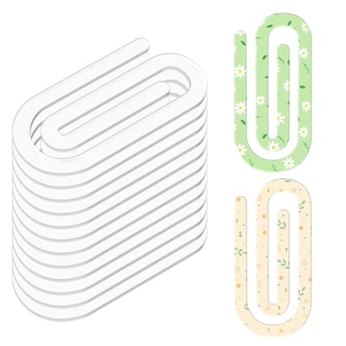 Tecmisse Acryl-Sublimations-Büroklammern, blanko, 10,2 x 5,1 cm, transparente Jumbo-Clips, Büroklammern, Lesezeichen-Clips für Wärmeübertragung, DIY-Büroklammern für Lesezeichen, Schule, Bürobedarf Tecmisse Acryl-Sublimations-Büroklammern, blanko, 10,2 x 5,1 cm, transparente Jumbo-Clips, Büroklammern, Lesezeichen-Clips für Wärmeübertragung, DIY-Büroklammern für Lesezeichen, Schule, Bürobedarf von Tecmisse
