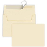 tecno Briefumschläge colors DIN C6 ohne Fenster hellchamois haftklebend 25 St. von Tecno