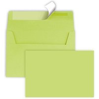 tecno Briefumschläge colors DIN C6 ohne Fenster leuchtend grün haftklebend 25 St. von Tecno