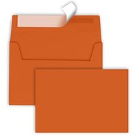 tecno Briefumschläge colors DIN C6 ohne Fenster intensivorange haftklebend 25 St. von Tecno