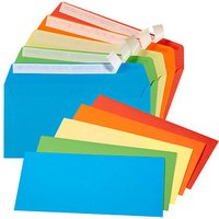 tecno Briefumschläge colors DIN lang+ ohne Fenster farbsortiert haftklebend 25 St. von Tecno