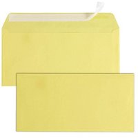 tecno Briefumschläge colors DIN lang+ ohne Fenster gelb haftklebend 25 St. von Tecno