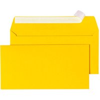 tecno Briefumschläge colors DIN lang+ ohne Fenster intensivgelb haftklebend 25 St. von Tecno