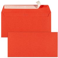 tecno Briefumschläge colors DIN lang+ ohne Fenster korallenrot haftklebend 25 St. von Tecno