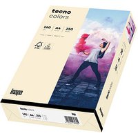 tecno Kopierpapier colors hellchamois DIN A4 160 g/qm 250 Blatt von Tecno