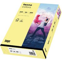 tecno Kopierpapier colors hellgelb DIN A4 160 g/qm 250 Blatt von Tecno