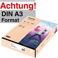 tecno Kopierpapier colors lachs DIN A3 80 g/qm 500 Blatt tecno Kopierpapier colors lachs DIN A3 80 g/qm 500 Blatt von Tecno