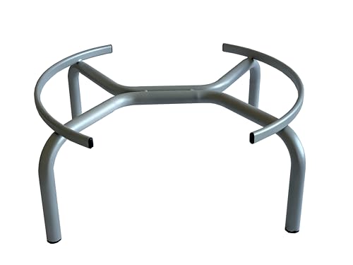 Tecnokit Stativ für Ölfass, niedriges Modell, Gestell aus Stahl, Farbe Aluminium, für Ölfässer 100 Liter (100 l niedrig) von Tecnokit