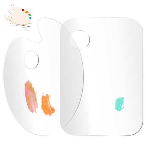 Malpalette Klare Acryl,2PCS Oval Art Palette Mit Daumenloch,Kunstpalette Mischpalette,Antihaft öl Farbmischpalette Für DIY Kunst Malerei,Farbmischpalette Für DIY Kunst Handwerk Malerei Transparent Malpalette Klare Acryl,2PCS Oval Art Palette Mit Daumenloch,Kunstpalette Mischpalette,Antihaft öl Farbmischpalette Für DIY Kunst Malerei,Farbmischpalette Für DIY Kunst Handwerk Malerei Transparent von TecquorA