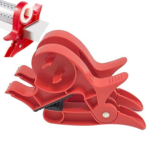 Tedious Klebebandabroller | 2-in-1 Geschenkpapierhalter mit Klebebandschneider Spender | Tragbare Desktop Verpackungswerkzeuge für Geschenkverpackungen (1/2 Paar) von Tedious