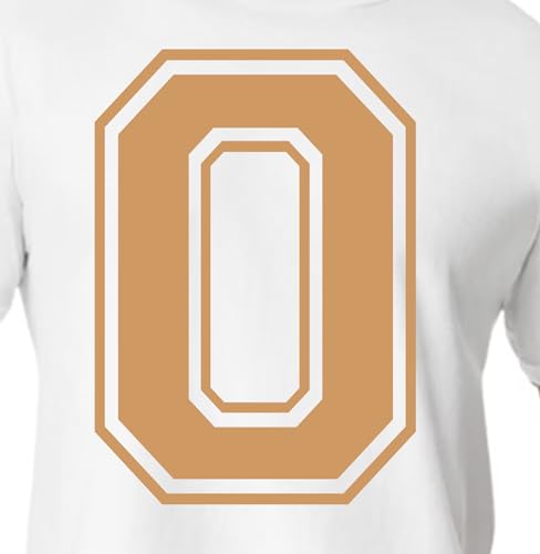 15,2 cm Gelb & Orangetöne Trikotzahlen für Sport-T-Shirts, Trikots, Fußball, Baseball, Basketball, Bügel-Wärmeübertragung für Team-T-Shirts (Stil C) (TAN_0) von TeeWin