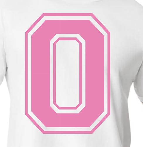 15,2 cm Rot & Rosa Farbtöne Trikot Zahlen für Sport T-Shirts, Trikots, Fußball, Baseball, Basketball, Bügel-Wärmetransfer für Team-T-Shirts (Stil C) (Bubble Gum_0) von TeeWin