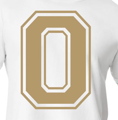 20,3 cm lila & braune Farbtöne Trikotzahlen für Sport-T-Shirts, Trikots, Fußball, Baseball, Basketball, zum Aufbügeln, Wärmeübertragung für Team-T-Shirts (Stil C) (Vegas Gold_0) von TeeWin