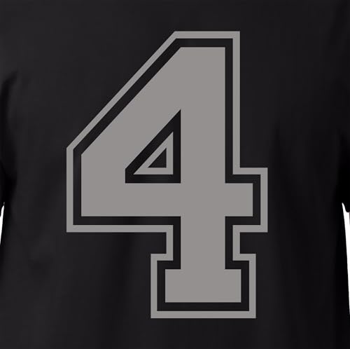20,3 cm weiße & schwarze Farbtöne Trikotzahlen für Sport-T-Shirts, Trikots, Fußball, Baseball, Basketball, zum Aufbügeln, Wärmeübertragung für Team-T-Shirts (Stil C) (Grau_4) von TeeWin