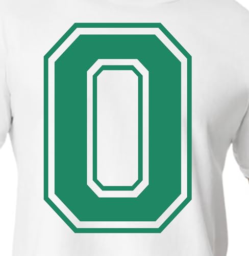 20.3 cm Green Shades Jersey Numbers for Sports T-Shirts, Trikots, Fußball, Baseball, Basketball, Iron on Heat Transfer for Team T-Shirts (Style C) (CADETTE Green_0) von TeeWin