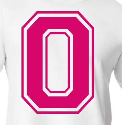 20.3 cm RED & PINK SHADES Jersey Numbers for Sports T-Shirts, Trikots, Fußball, Baseball, Basketball, Iron on Heat Transfer for Team T-Shirts (Style C) (Pink_0) von TeeWin