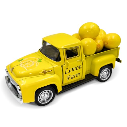 Zitronen Truck Dekor, Zitronen Dekorationen für Zuhause, Metall Truck Dekor mit 6 Kleinen Künstlichen Zitrone für Schaufenster Tisch Centerpieces Haushalt Küche Sommer Lemon Dekorationen Party Zitronen Truck Dekor, Zitronen Dekorationen für Zuhause, Metall Truck Dekor mit 6 Kleinen Künstlichen Zitrone für Schaufenster Tisch Centerpieces Haushalt Küche Sommer Lemon Dekorationen Party von Teeloray