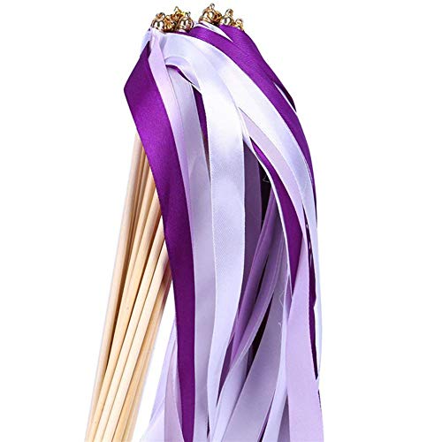 20 Stück lila Hochzeitsbänder mit Glocken Luftschlangen Fee Stick Party Gastgeschenk für Weihnachten Geburtstag Party Urlaub Feier 20 Stück lila Hochzeitsbänder mit Glocken Luftschlangen Fee Stick Party Gastgeschenk für Weihnachten Geburtstag Party Urlaub Feier von Teensery
