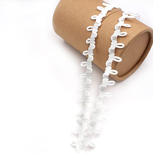 Elastische Knopfschlaufe zum Nähen, Bastelprojekte, Breite 15 mm, Weiß Elastische Knopfschlaufe zum Nähen, Bastelprojekte, Breite 15 mm, Weiß von Teensery