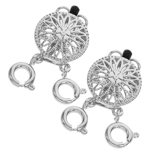 2 x Schmuckverschlüsse, Sonnenblumen-Design, Metallverbinder für selbstgemachte Halsketten, Armbänder, mehrlagige Schmuckherstellung von Teesea