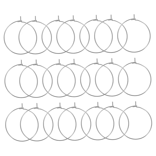 316 Edelstahl 9 Formen Ohrringreifen für DIY Schmuckherstellung und Bastelbedarf (100 Stück) von Teesea