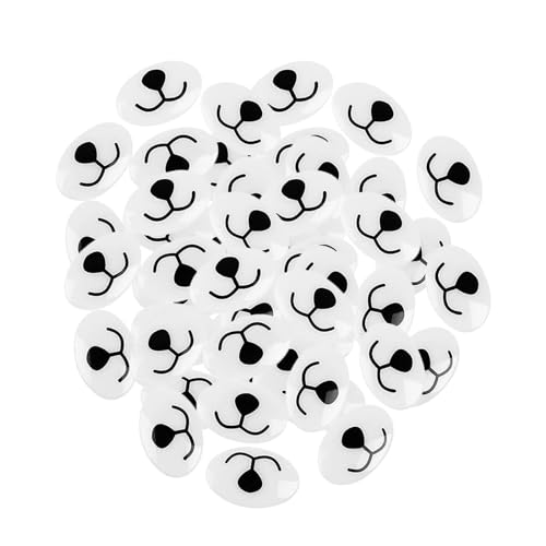 Bärennasen zum Basteln, Stofftiernasen für DIY-Projekte, 4,2 cm Länge, 50 Stück Bärennasen zum Basteln, Stofftiernasen für DIY-Projekte, 4,2 cm Länge, 50 Stück von Teesea