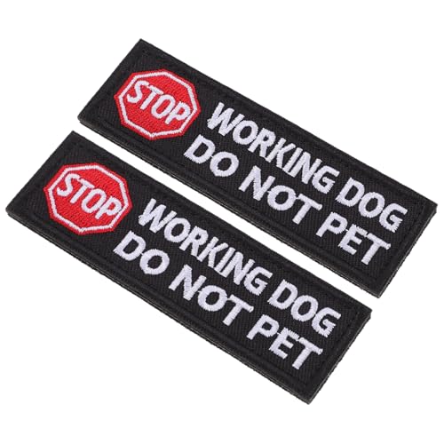 Bestickte Hunde-Identifikations-Patches für Geschirr, langlebig, für Arbeitshunde, 2 Stück Bestickte Hunde-Identifikations-Patches für Geschirr, langlebig, für Arbeitshunde, 2 Stück von Teesea