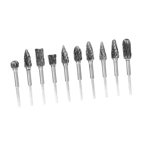 Drehbohrer-Set, Wolframstahl, Doppelschnitt, 1/8-Zoll-Schaft für Holz, Metall, Glas, 10 Stück Drehbohrer-Set, Wolframstahl, Doppelschnitt, 1/8-Zoll-Schaft für Holz, Metall, Glas, 10 Stück von Teesea